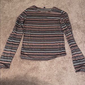 Silver and pink long sleeve shirt